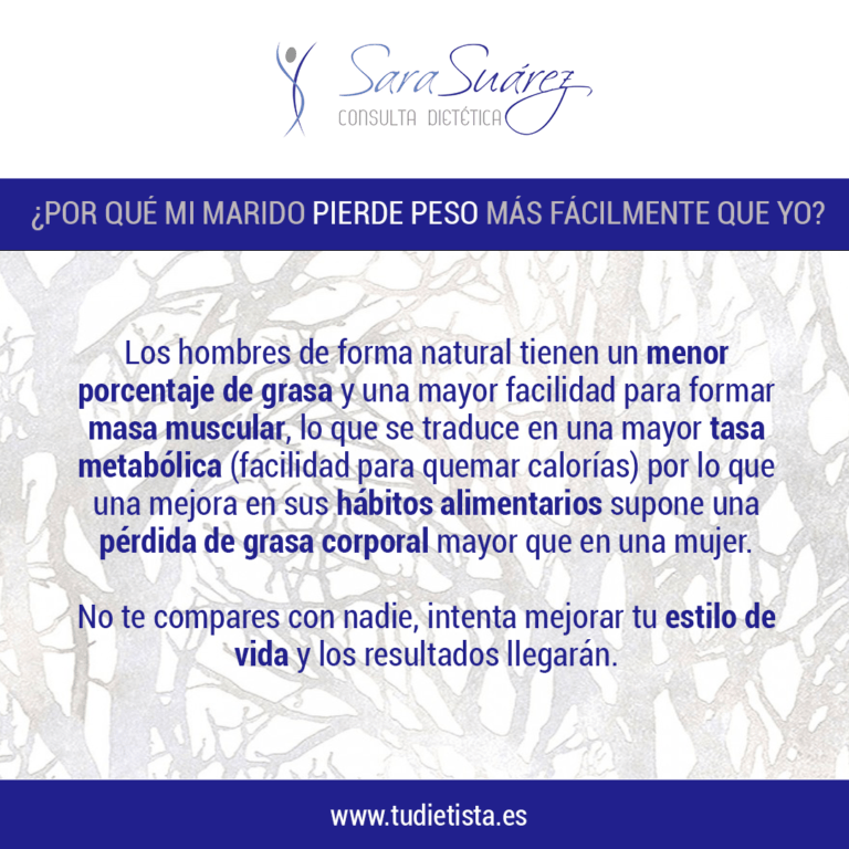 ¿Por qué mi marido pierde peso más fácilmente que yo? 1 marido pierde peso 1