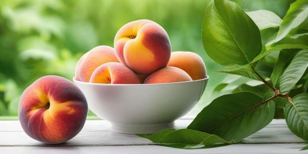 WhatsApp Image at () Melocotones en frutero del artículo Beneficios del melocotón de TU DIETISTA Sara Suárez